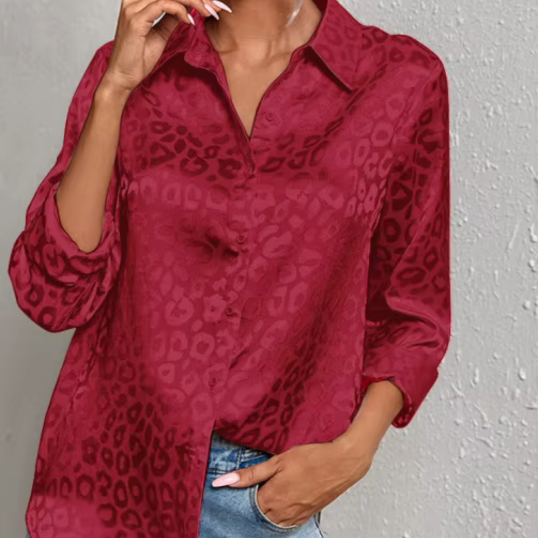 Amara – Bluse i satinlook
