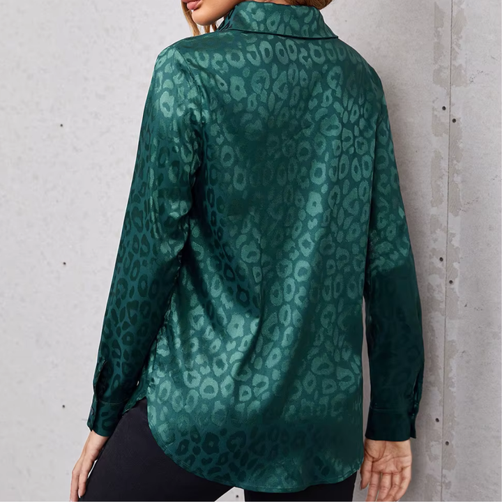 Amara – Bluse i satinlook