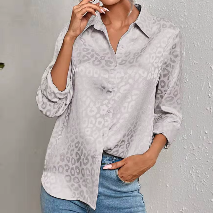 Amara – Bluse i satinlook
