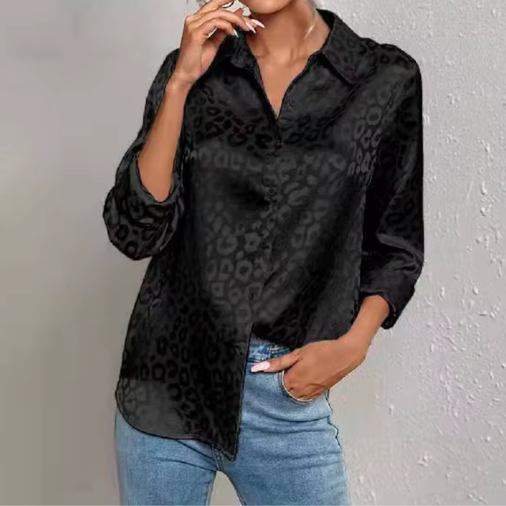 Amara – Bluse i satinlook
