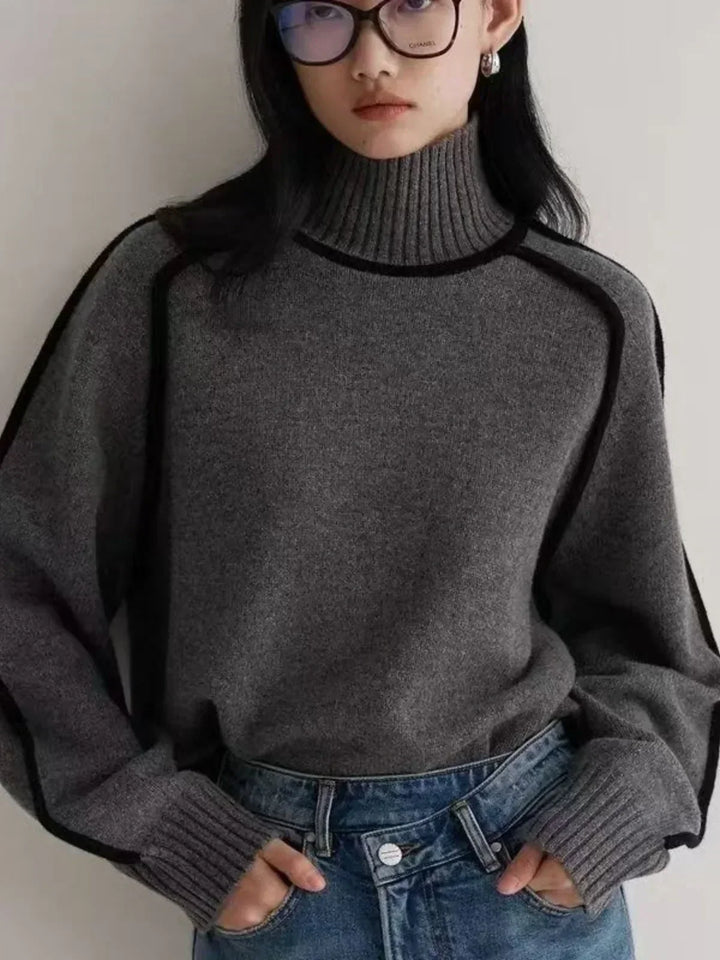 Donna | Elegant Rullekrave Trøje