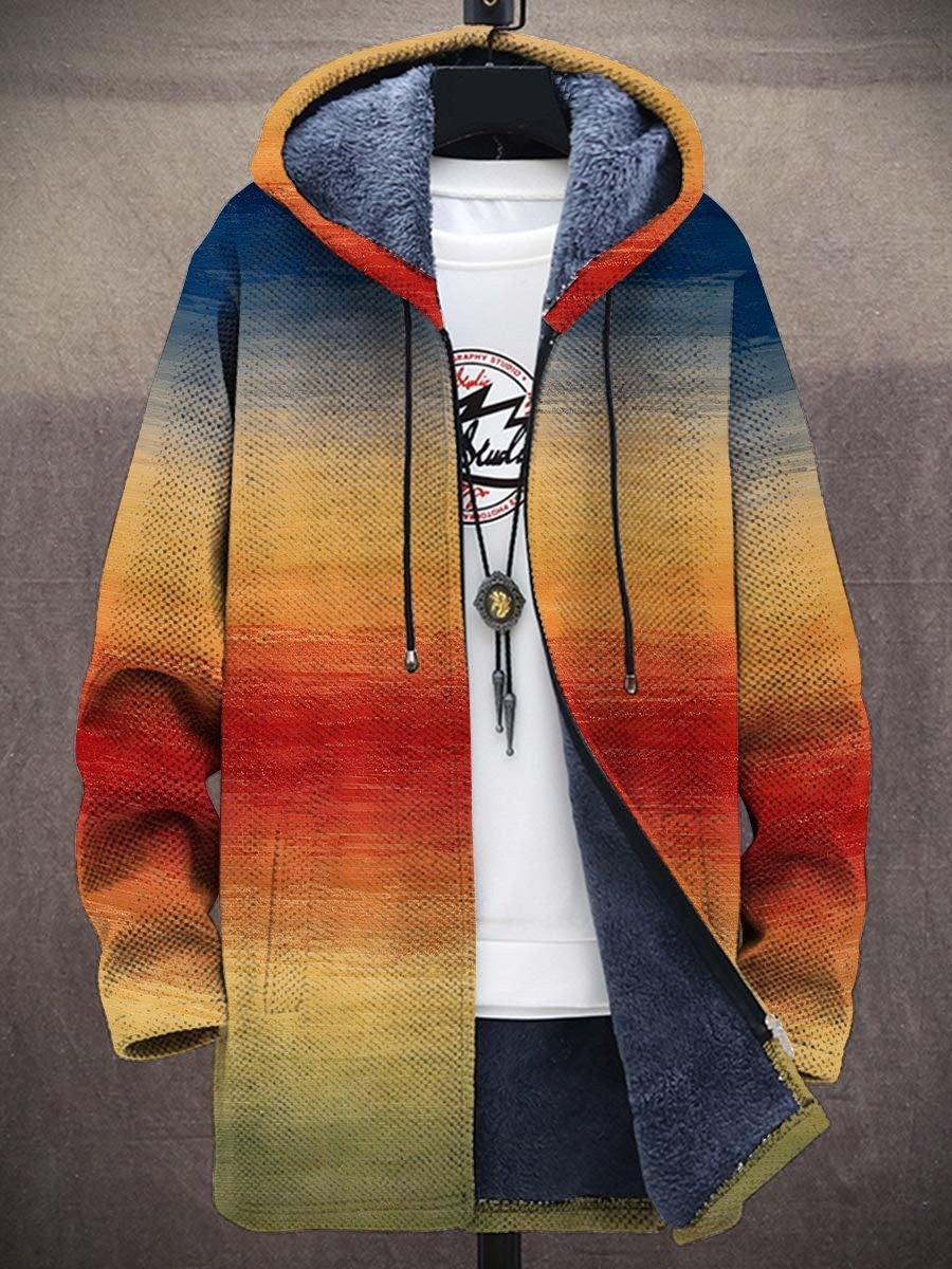 Elisa – elegant lang cardigan med kunstnerisk mønster