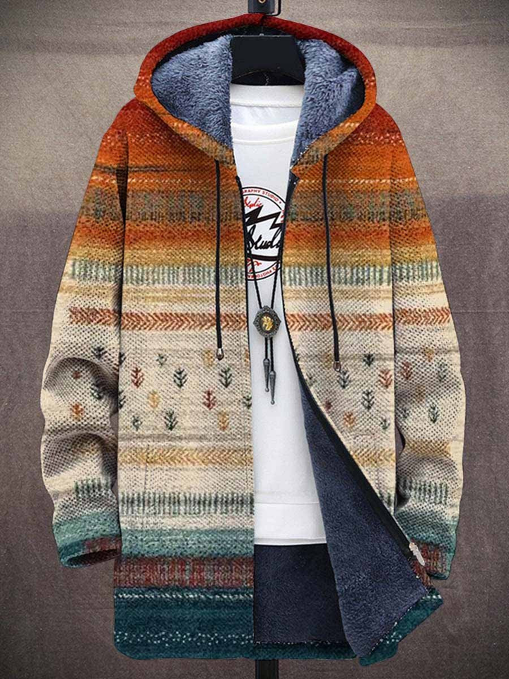Bianca – elegant lang cardigan med kunstnerisk mønster
