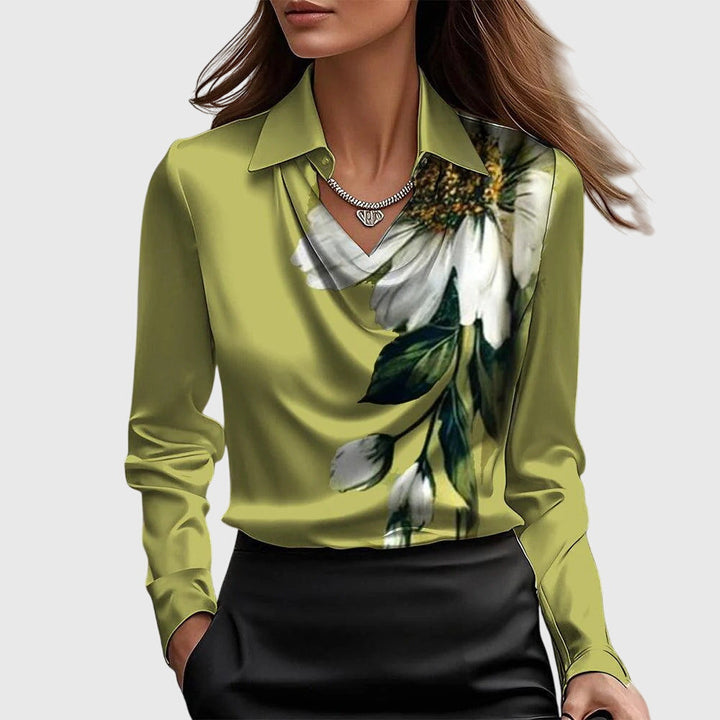 Brooklyn – Elegant satinlook bluse