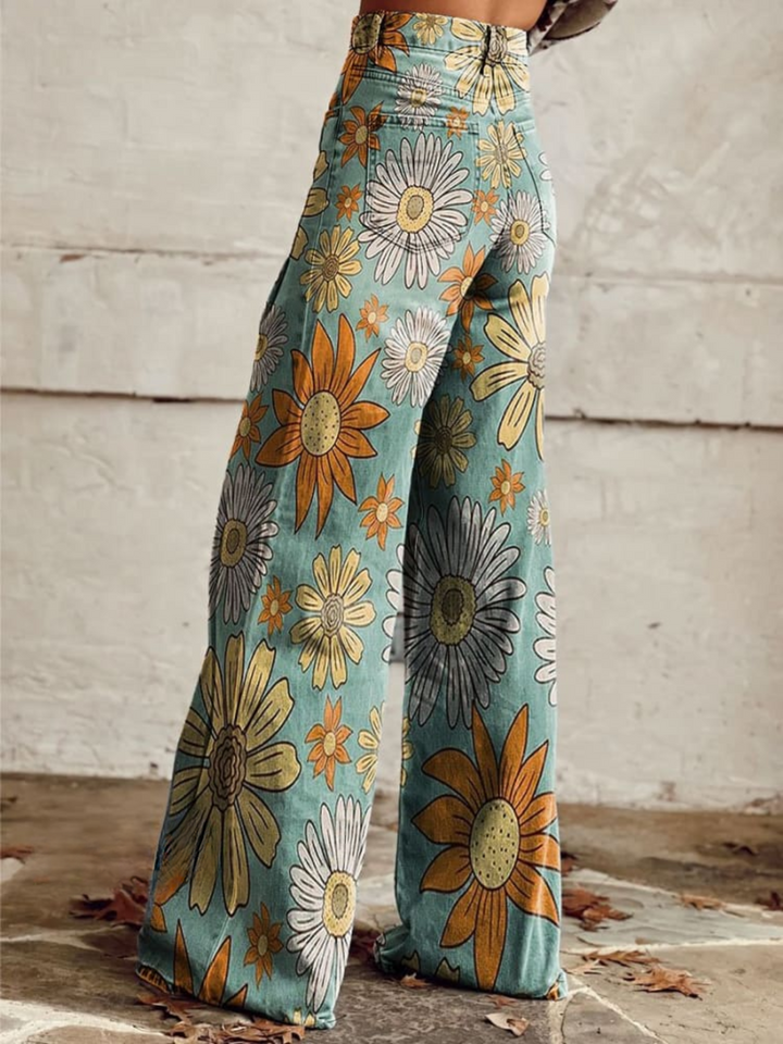 Cirilla - Blomstrede boho-bukser