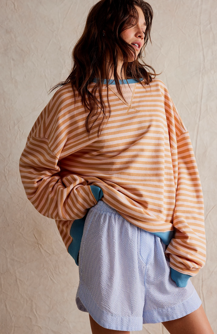 Kelly - Stribet oversized sweater