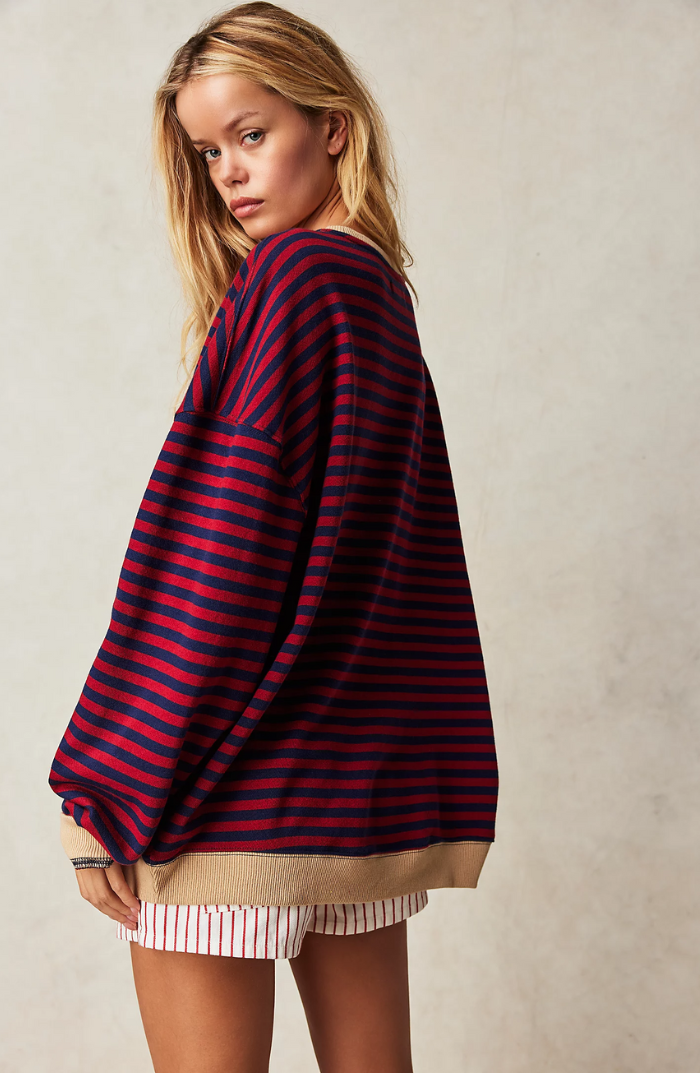Kelly - Stribet oversized sweater