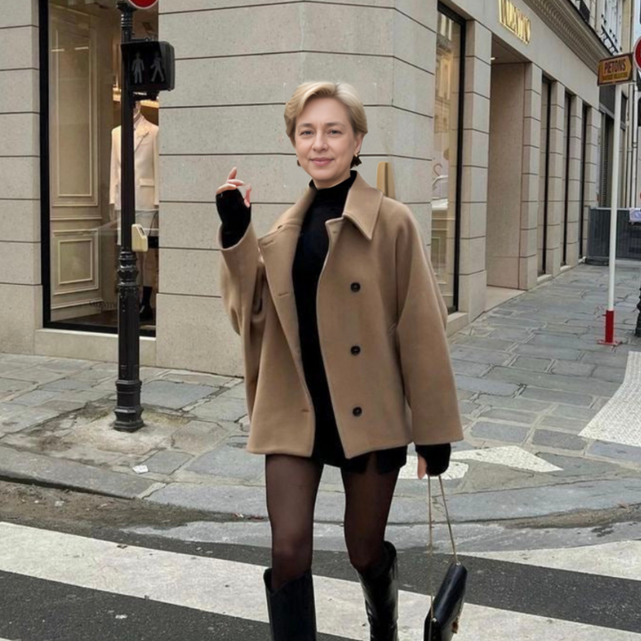 Gitte - Oversized uldfrakke