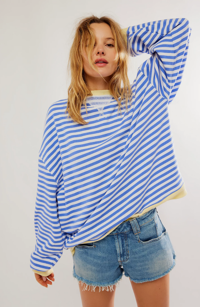Kelly - Stribet oversized sweater