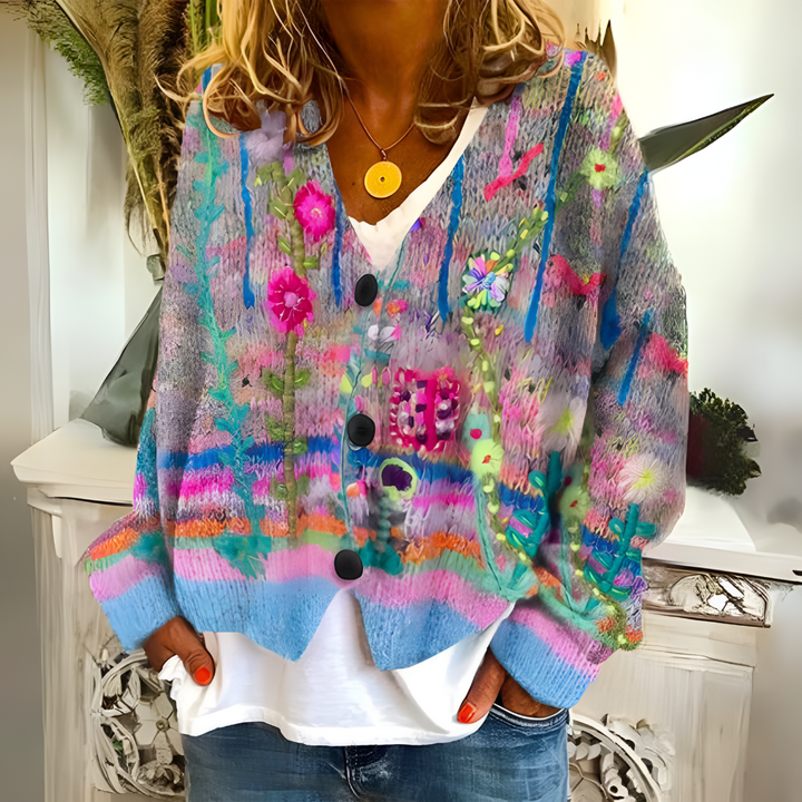 Ida- vintage strikket vest