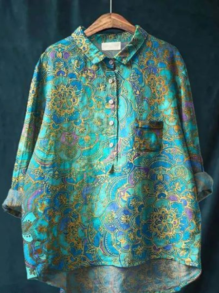 Astrid - Elegant blomstret bluse