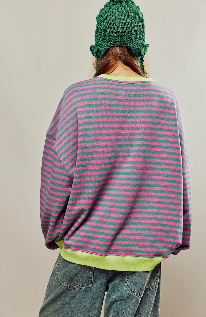 Kelly - Stribet oversized sweater