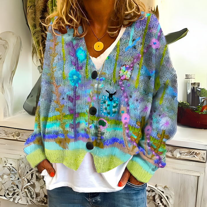 Ida- vintage strikket vest