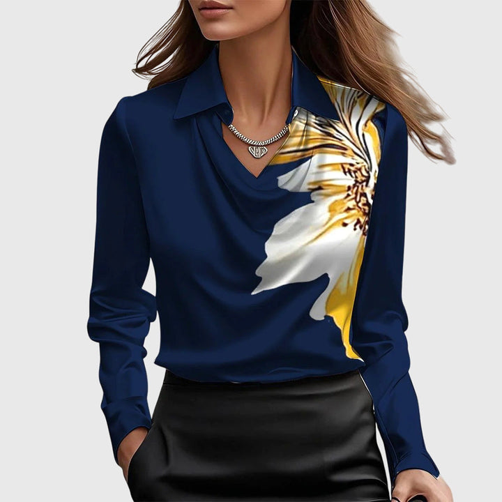 Brooklyn – Elegant satinlook bluse