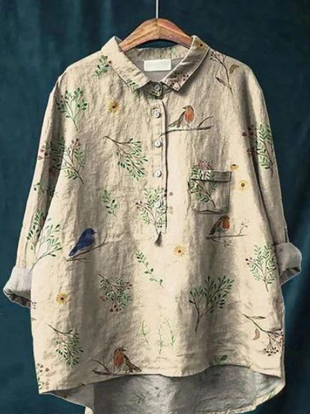 Astrid - Elegant blomstret bluse