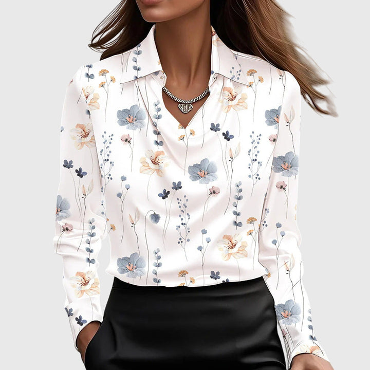 Brooklyn – Elegant satinlook bluse