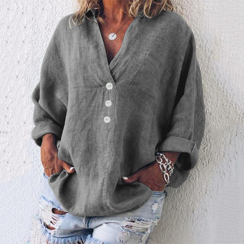 Mariel - Stilfuld pullover i bomuld og hør