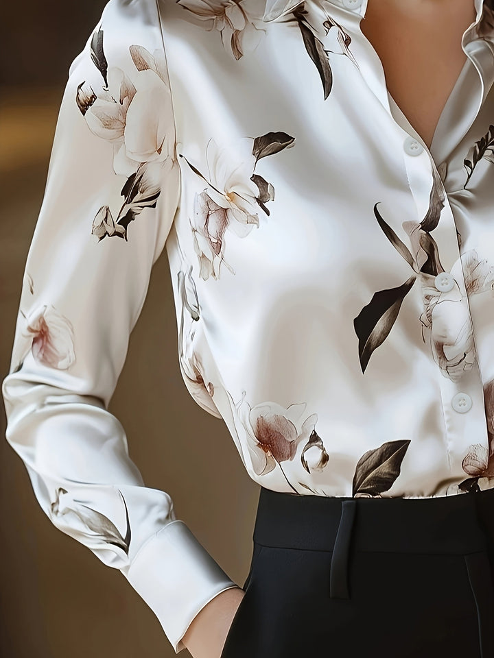 Madysen - Elegant bluse i satinlook