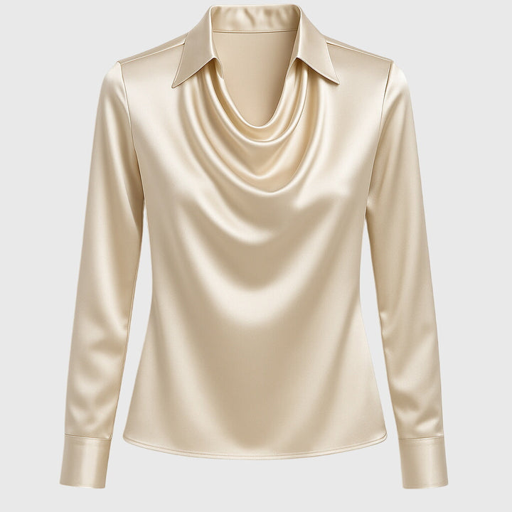 Brooklyn – Elegant satinlook bluse