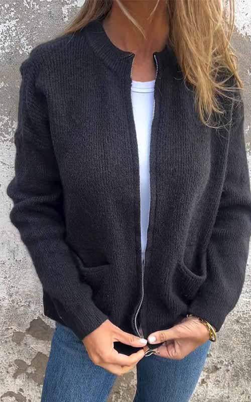 Louise - Afslappet strikvest
