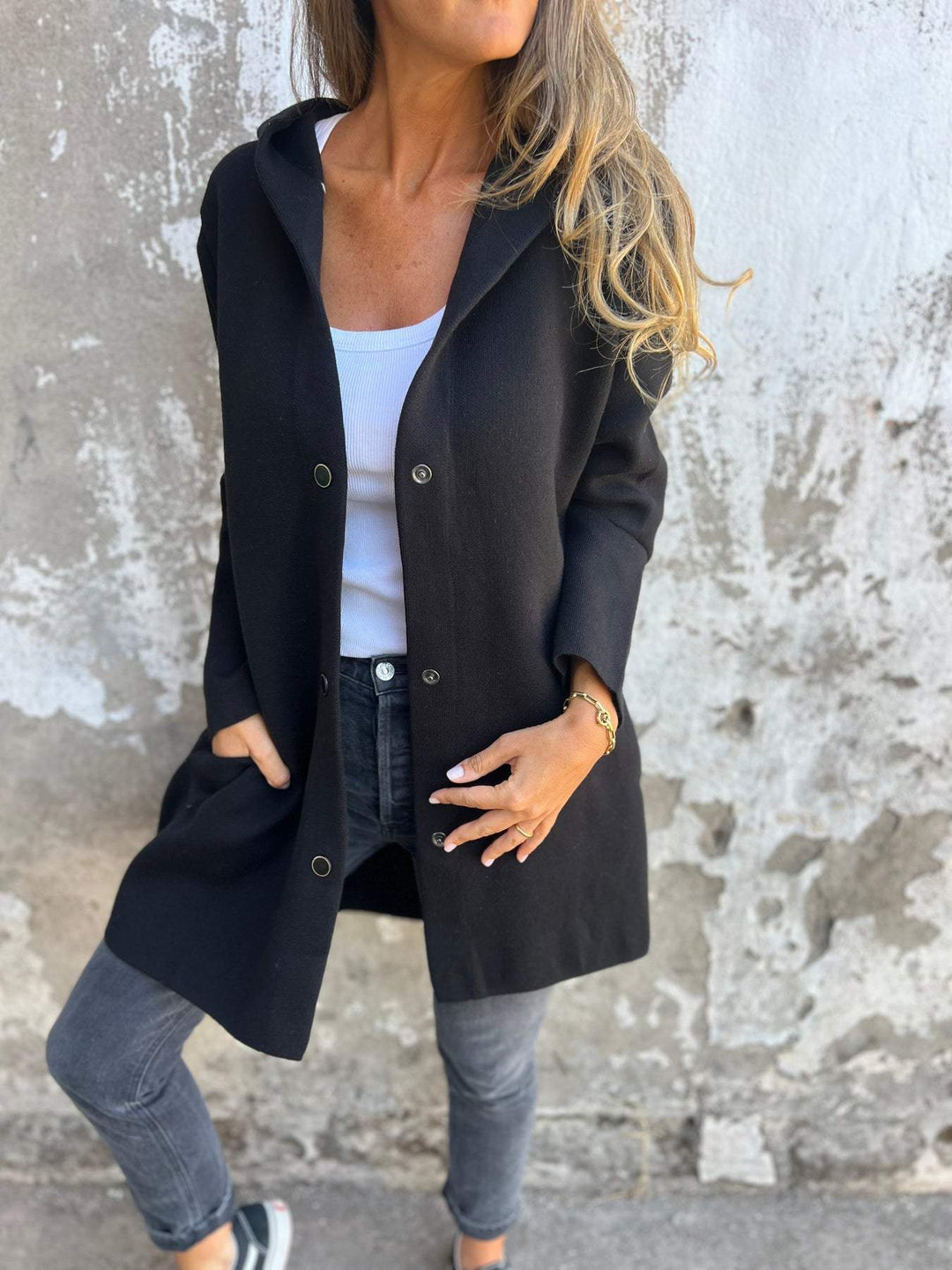 Thyra - Casual efterårsjakke med hætte
